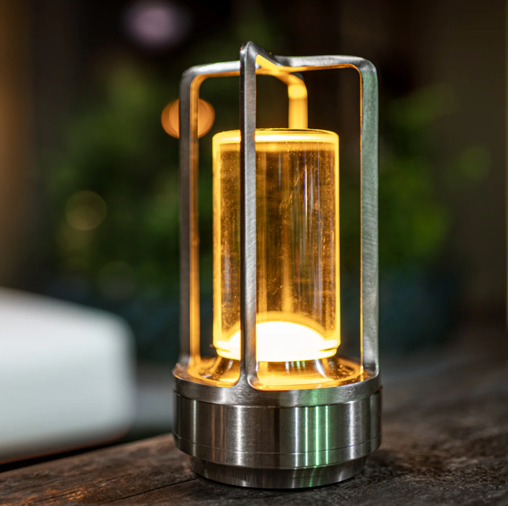 Lampada da tavolo wireless con LED dimmerabile e design impermeabile – lussuosa e portatile