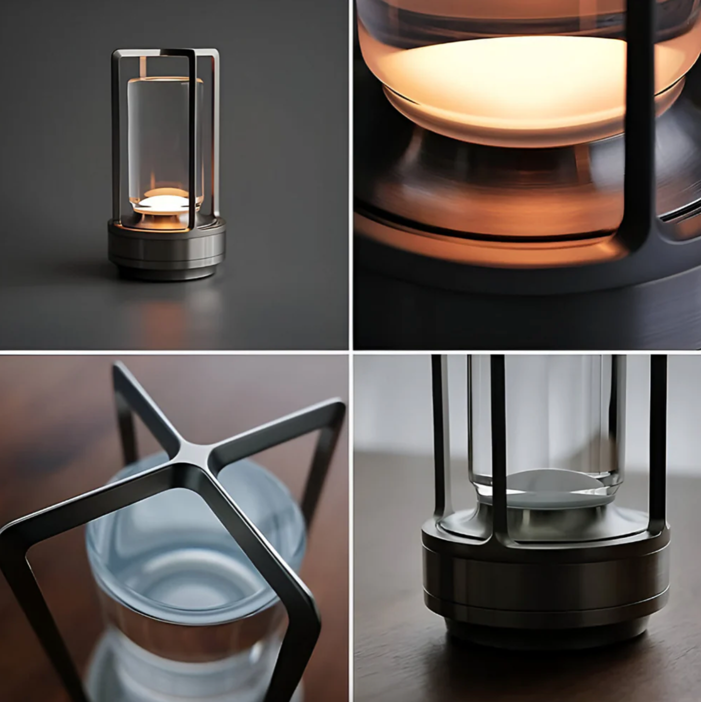 Lampada da tavolo wireless con LED dimmerabile e design impermeabile – lussuosa e portatile