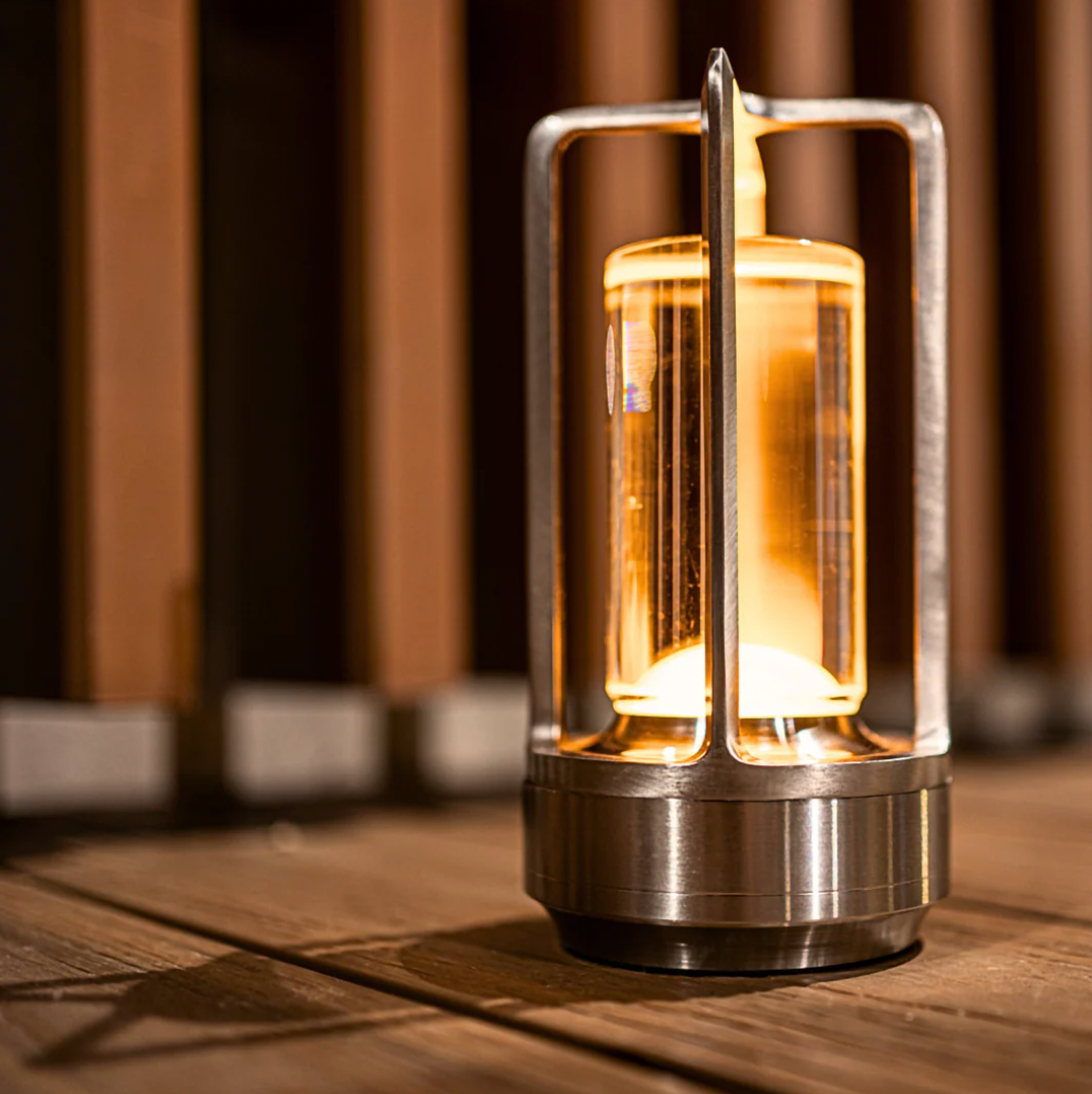 Lampada da tavolo wireless con LED dimmerabile e design impermeabile – lussuosa e portatile