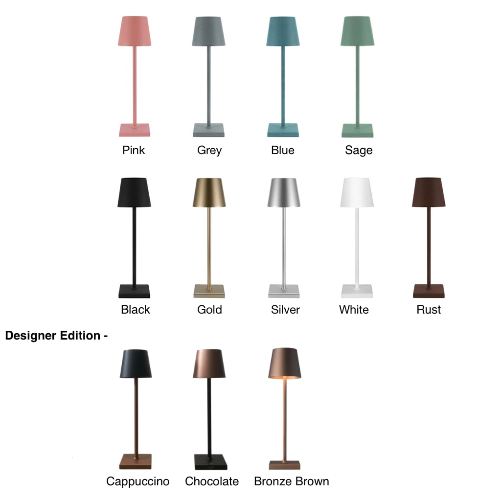 Lampada da tavolo LED portatile con funzione dimmerabile e batteria ricaricabile – ideale per interno ed esterno