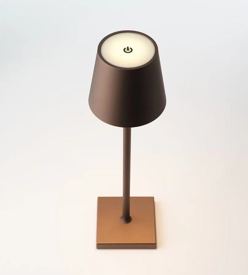 Lampada da tavolo LED portatile con funzione dimmerabile e batteria ricaricabile – ideale per interno ed esterno