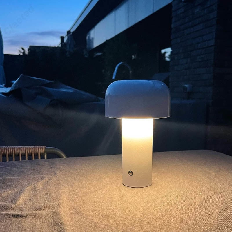 Lampada da comodino touch portatile ricaricabile USB – Design moderno per decorazione soggiorno