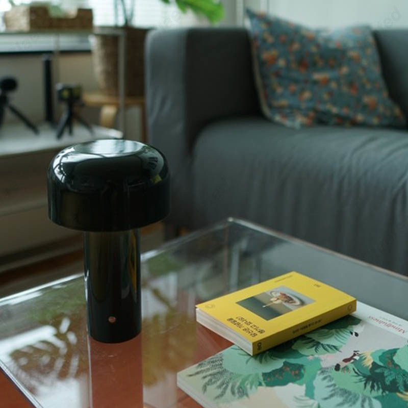 Lampada da comodino touch portatile ricaricabile USB – Design moderno per decorazione soggiorno