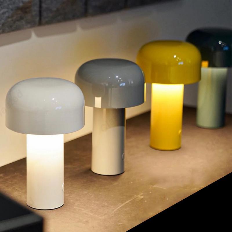 Lampada da comodino touch portatile ricaricabile USB – Design moderno per decorazione soggiorno