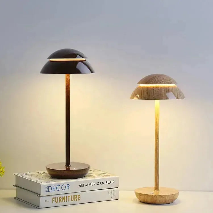 Elegante lampada da tavolo dimmerabile - lampada in alluminio ricaricabile USB con luce calda