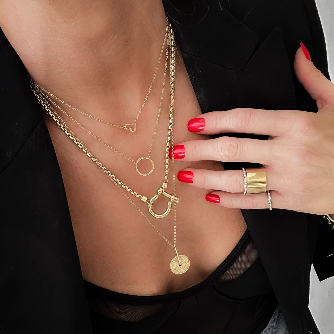 Elegante Gouden Ketting Dames van Roestvrij Staal