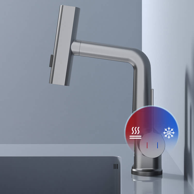 Rubinetto Multifunzionale Cucina & Bagno | Visualizzazione Temperatura & 5 Modalità Spray