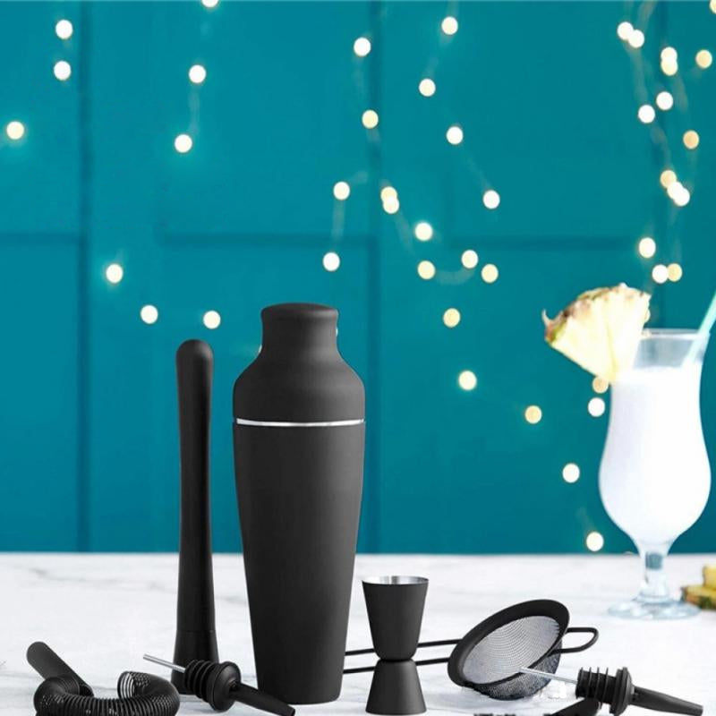 Premium Cocktailshaker 8-Delige Set Mat Zwart