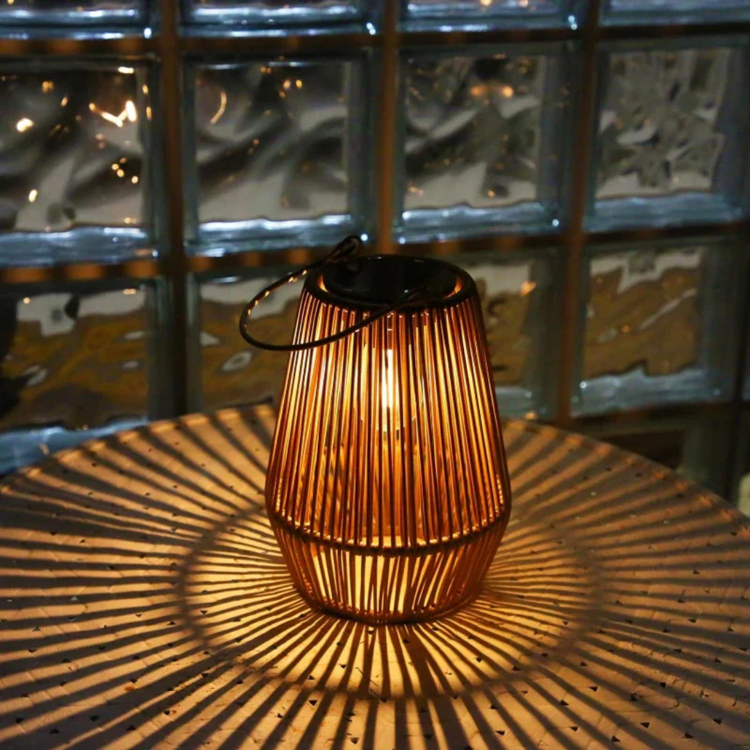 Lampada da giardino solare impermeabile fatta a mano – elegante illuminazione da giardino a LED a energia solare per esterni