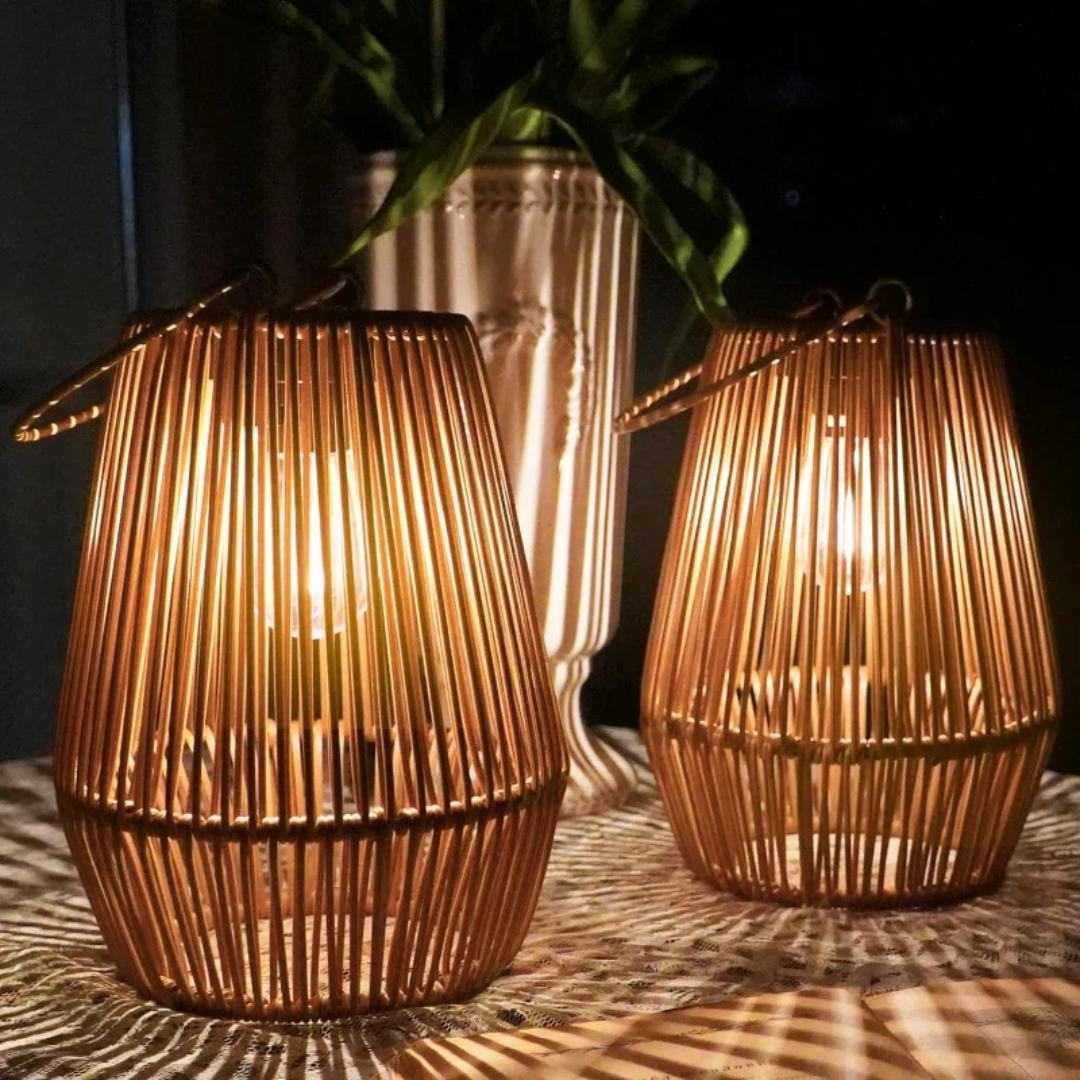 Lampada da giardino solare impermeabile fatta a mano – elegante illuminazione da giardino a LED a energia solare per esterni