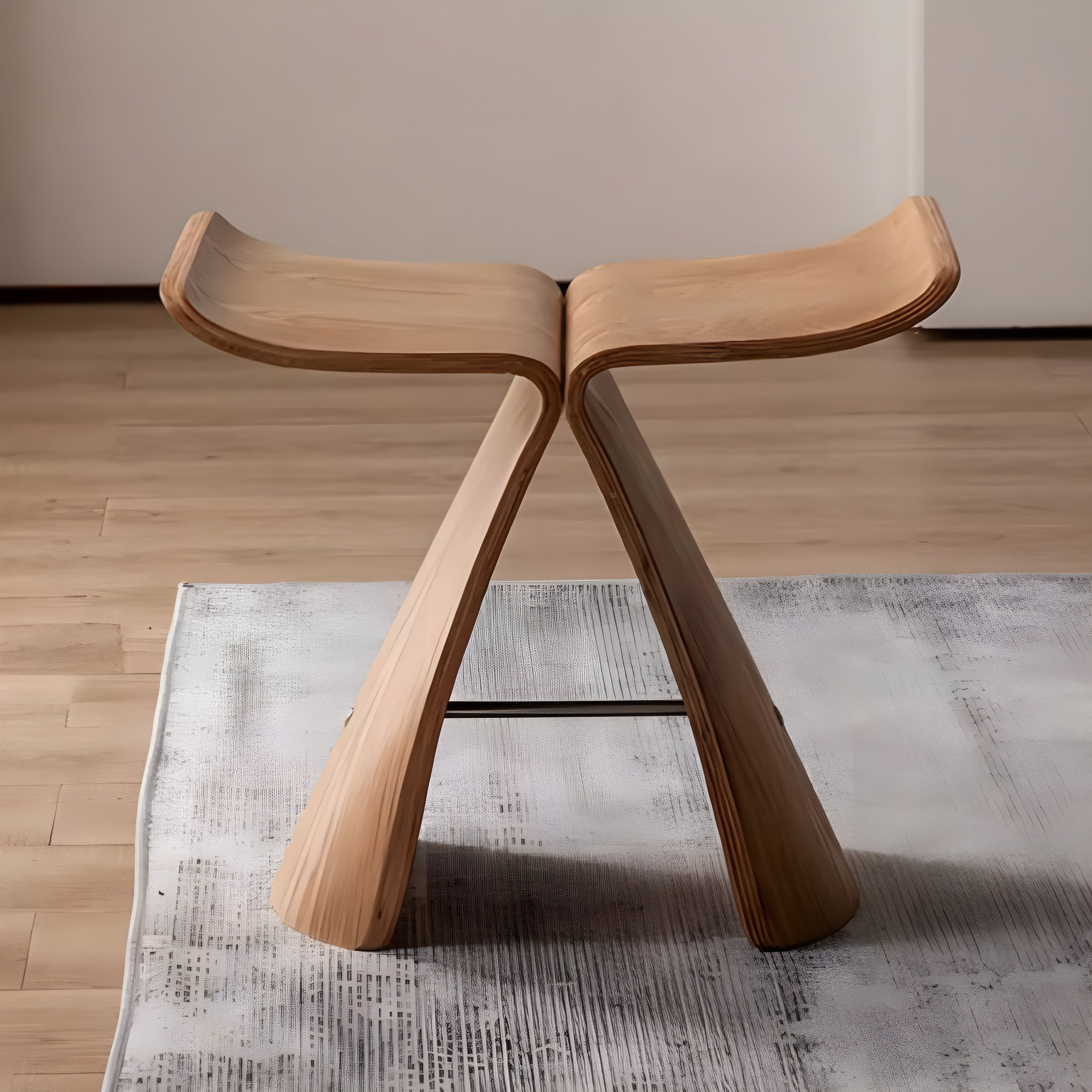 Vlinder Kruk – Minimalistisch Design voor Eetkamer, Hal of Slaapkamer