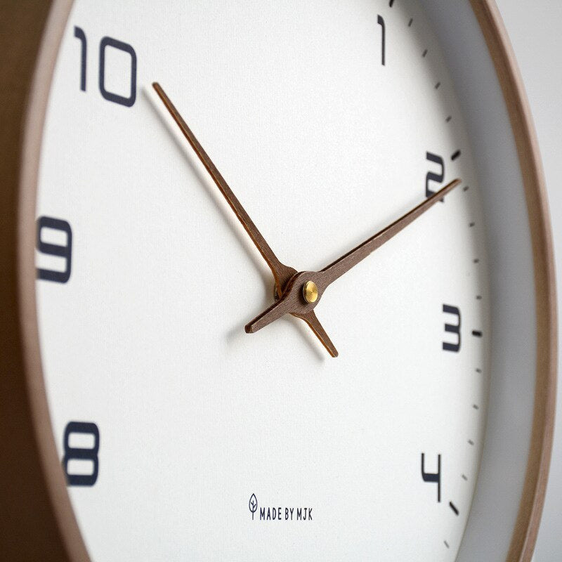 Orologio da parete in legno 30 cm – Design scandinavo minimalista per soggiorno, cucina e camera da letto
