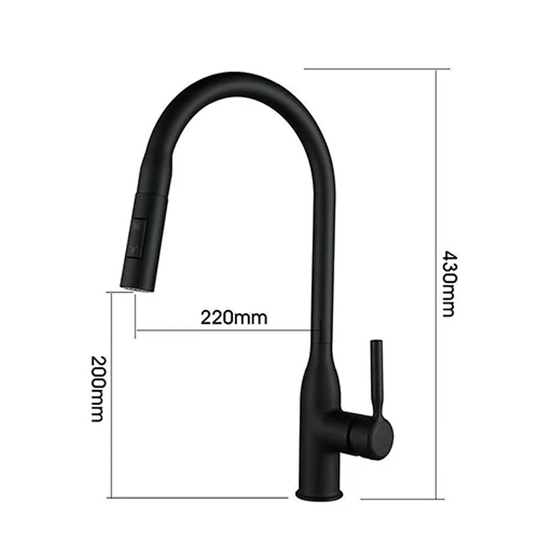 Rubinetto da cucina con doccetta estraibile e finitura in nichel spazzolato – design moderno per montaggio a foro singolo