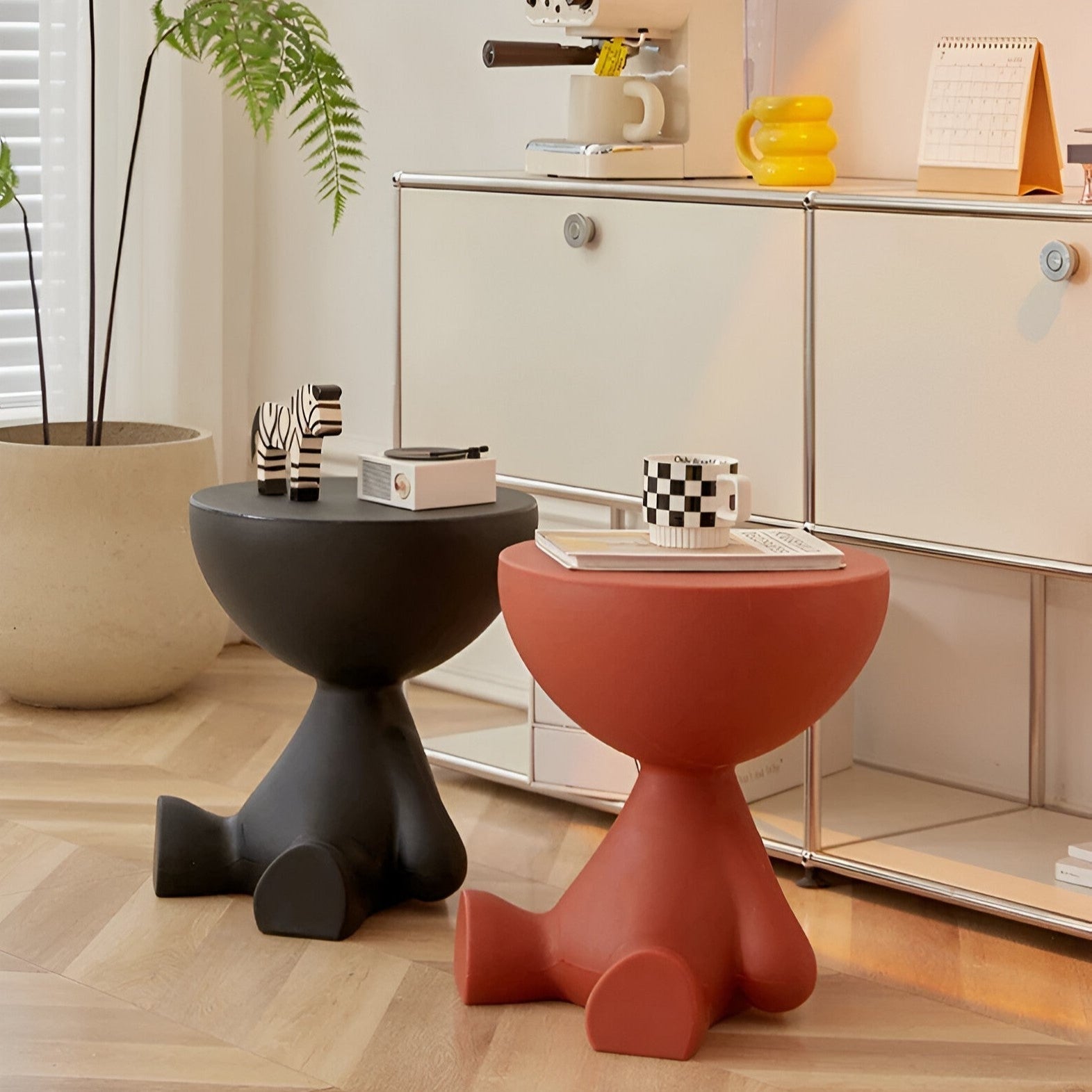Luxe Ronde Salontafel van Hoogwaardige Materialen – Stijlvolle Bijzettafel voor Woonkamer