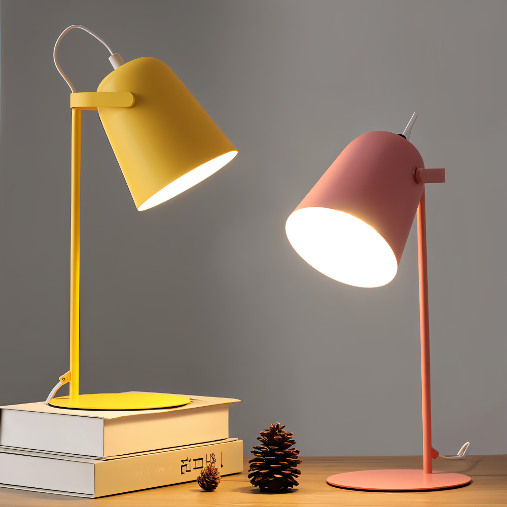 Moderne Rotating Tischlampe met Verstelbare Hoek en Macaron Kleuren