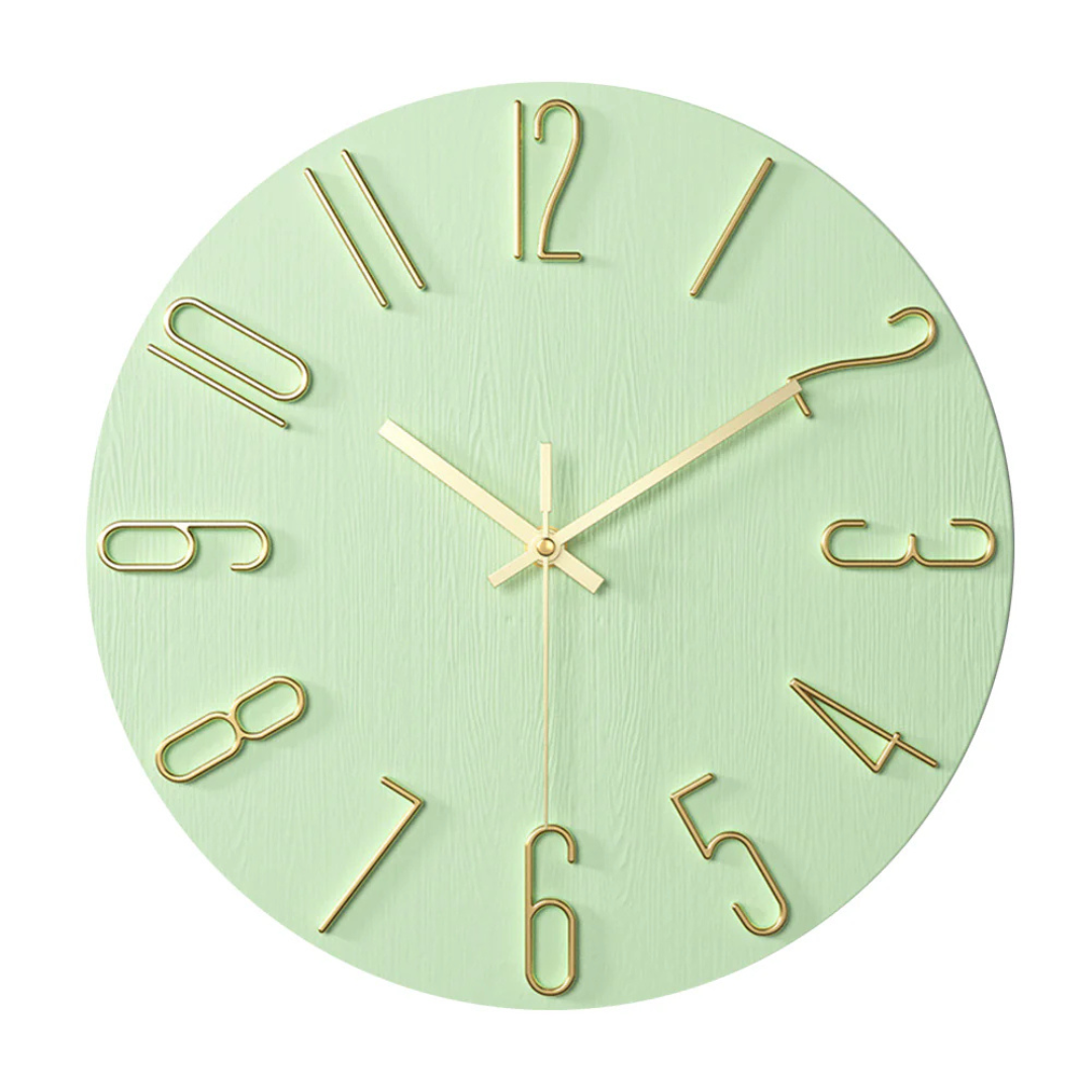 Orologio da parete moderno in plastica con design minimalista per il soggiorno – 30 cm di diametro
