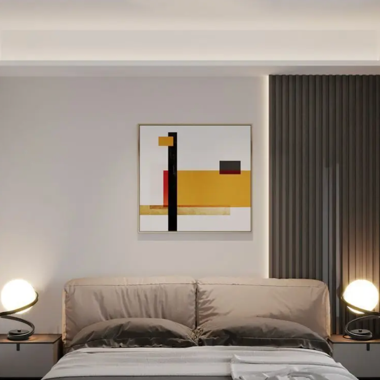 Lampada da tavolo nera moderna con design a spirale – Lampada da comodino LED a risparmio energetico con luce bianco caldo