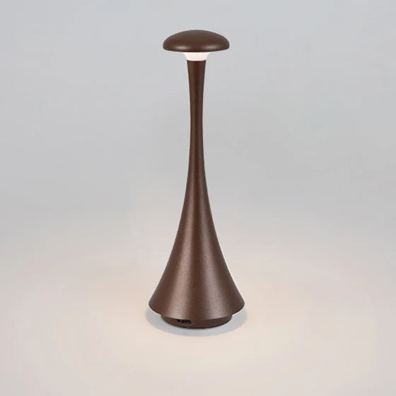 Oplaadbare Dimbare Tafellamp – Draadloze Aluminium en Acryl Lamp voor Slaapkamer en Kantoor, Warm Wit Licht