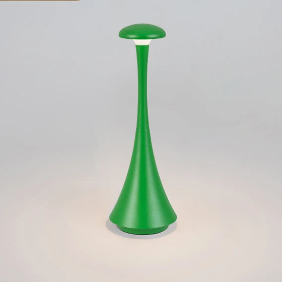 Oplaadbare Dimbare Tafellamp – Draadloze Aluminium en Acryl Lamp voor Slaapkamer en Kantoor, Warm Wit Licht