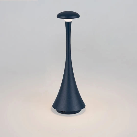 Oplaadbare Dimbare Tafellamp – Draadloze Aluminium en Acryl Lamp voor Slaapkamer en Kantoor, Warm Wit Licht