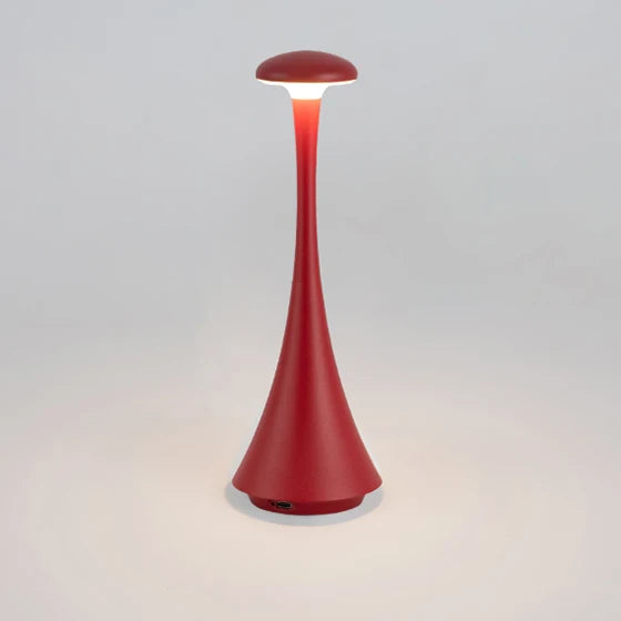 Oplaadbare Dimbare Tafellamp – Draadloze Aluminium en Acryl Lamp voor Slaapkamer en Kantoor, Warm Wit Licht