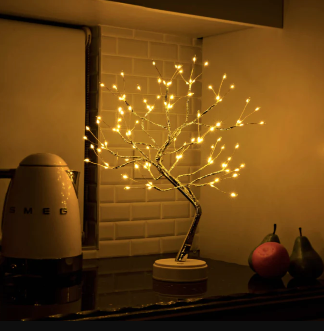 Oplaadbare Tafellamp Boom met Flexibele Takken - Draadloze LED Nachttafel Leeslamp