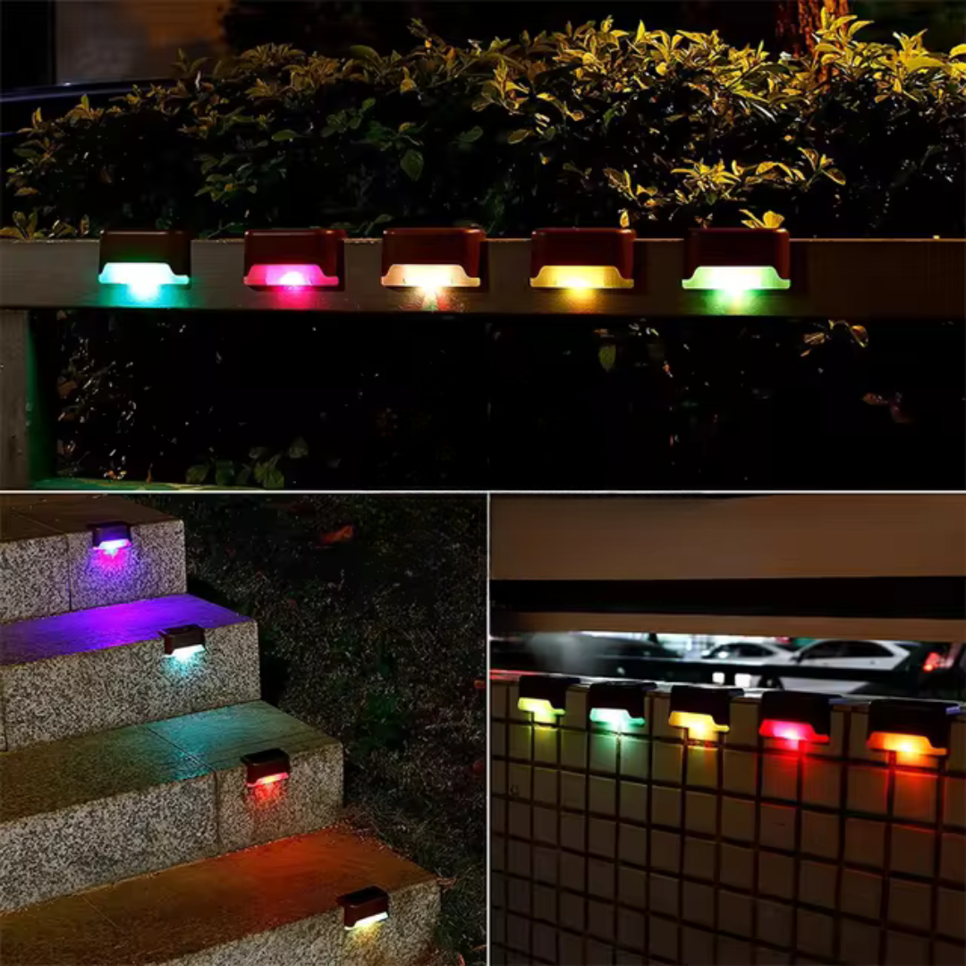 Lampade solari autoadesive per illuminazione da giardino – Resistente alle intemperie e a basso consumo energetico