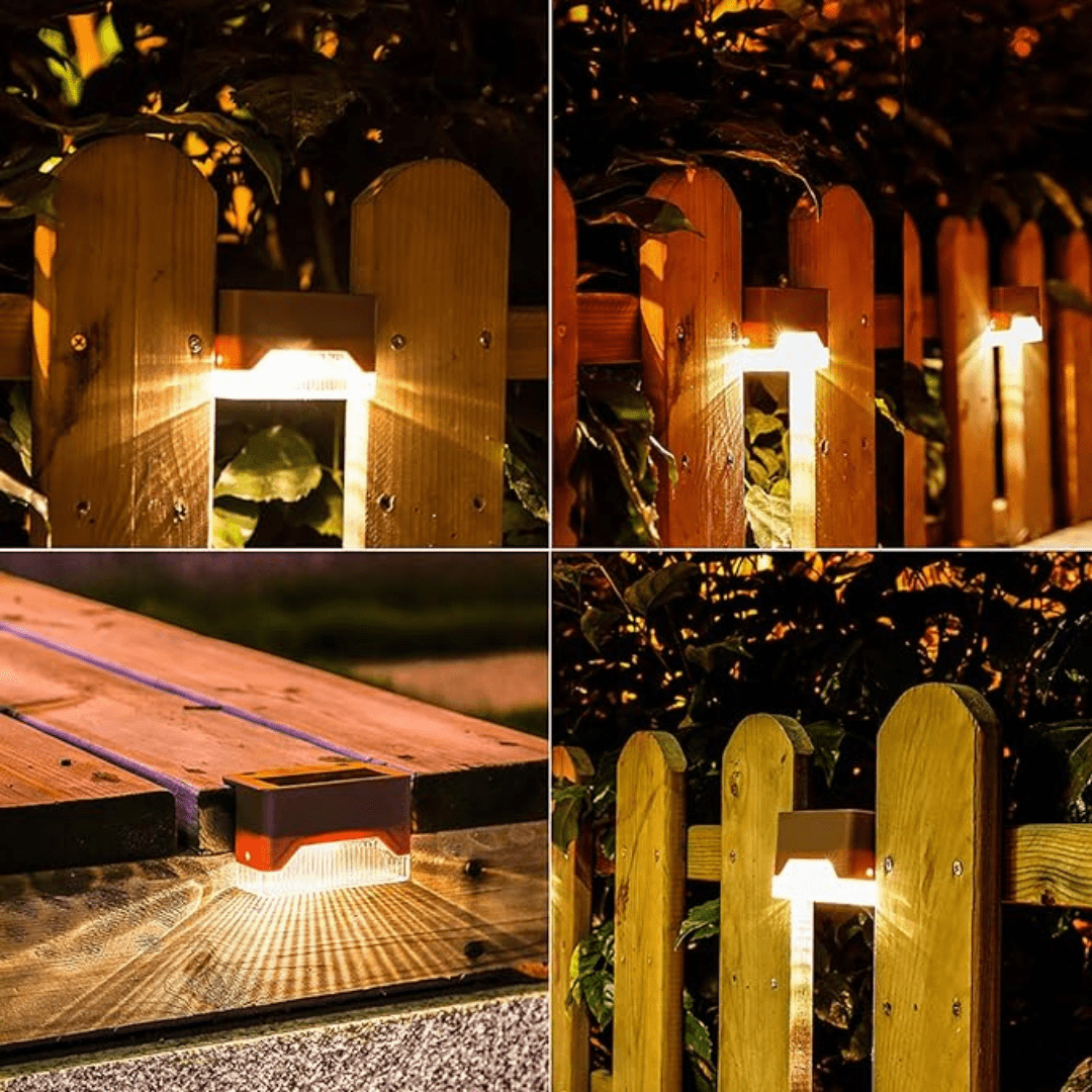 Lampade solari autoadesive per illuminazione da giardino – Resistente alle intemperie e a basso consumo energetico