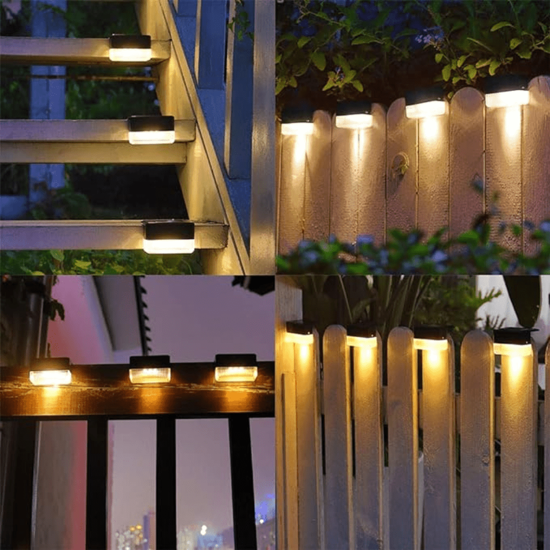 Lampade solari autoadesive per illuminazione da giardino – Resistente alle intemperie e a basso consumo energetico