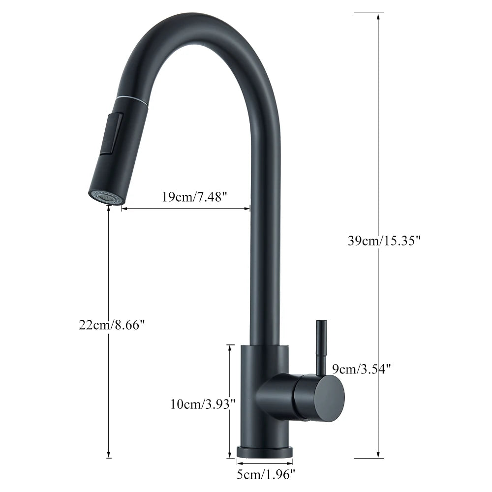 Ele | Rubinetto da cucina con doccetta estraibile inox