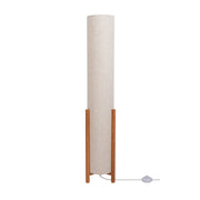 Lampada da tavolo Matilda | Design classico | Legno e tessuto | Attacco E27 | Aspetto naturale | 110 cm di altezza