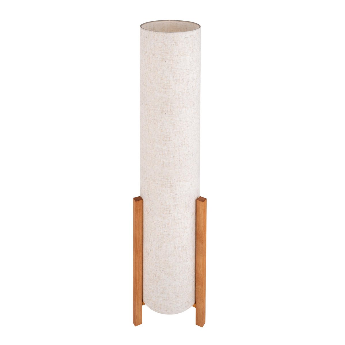 Lampada da tavolo Matilda | Design classico | Legno e tessuto | Attacco E27 | Aspetto naturale | 110 cm di altezza