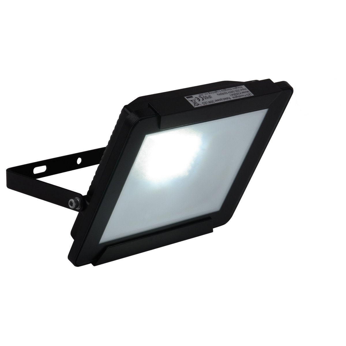 LED buitenlamp Spotlight 30W – Krachtige wandlamp met geïntegreerde LED – IP65 – 2400 lumen – Zwart aluminium – voor gevel of oprit