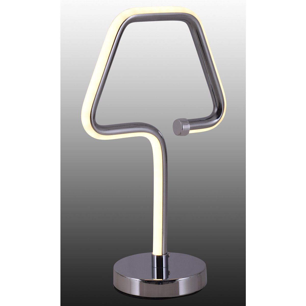 Lampada da tavolo a LED "Loop Line" cromo alta 30 cm – lampada da tavolo moderna ed energeticamente efficiente con luce bianca calda