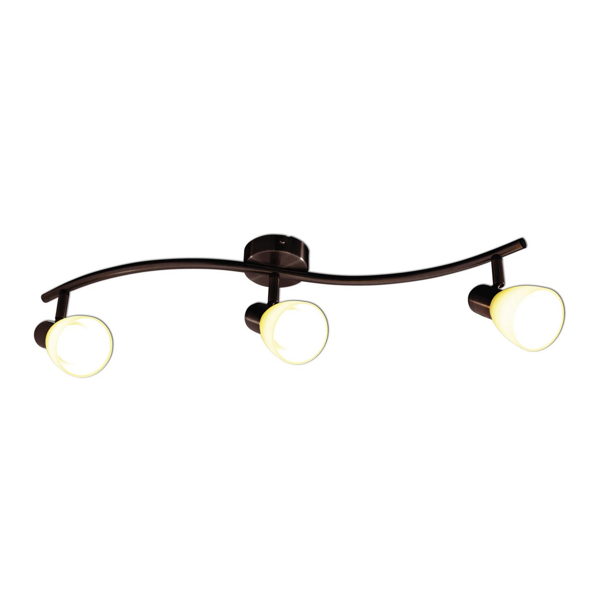 3-LED faretti da parete e soffitto Mestre 15W luce calda 3000K – faretti in metallo in stile rustico, a risparmio energetico e sostenibili – Näve Leuchten