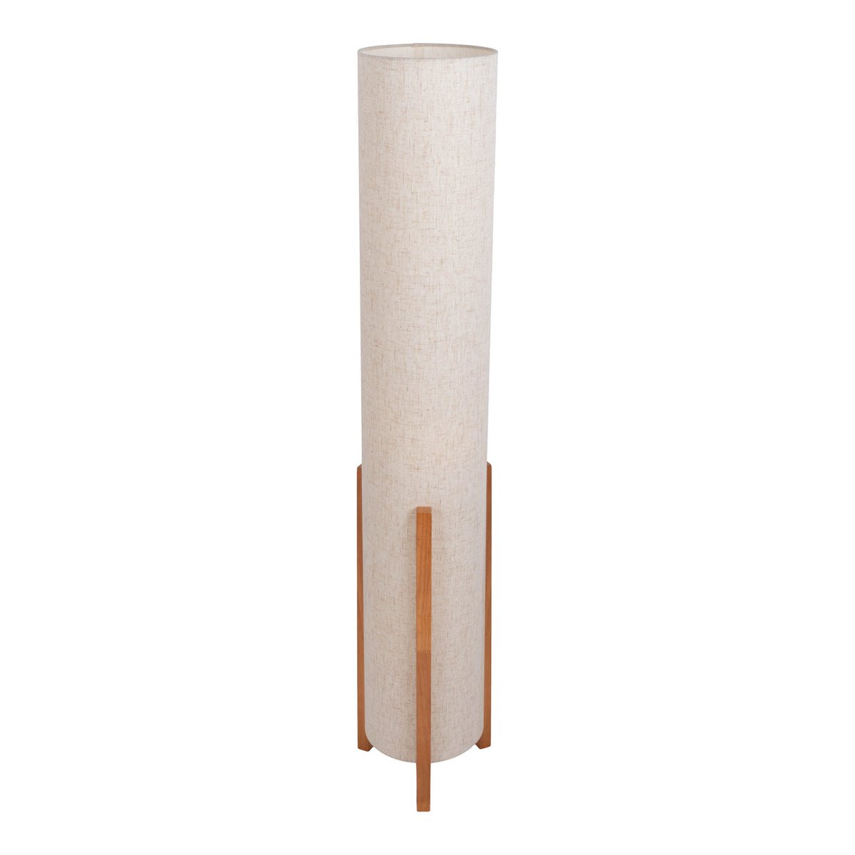 Lampada da tavolo Matilda | Design classico | Legno e tessuto | Attacco E27 | Aspetto naturale | 110 cm di altezza