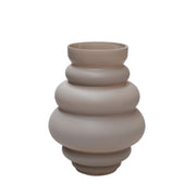 Maputo matte ivory vaas – mondgeblazen dik glas – beige woondecoratie – modern design – diverse maten – Vase The World