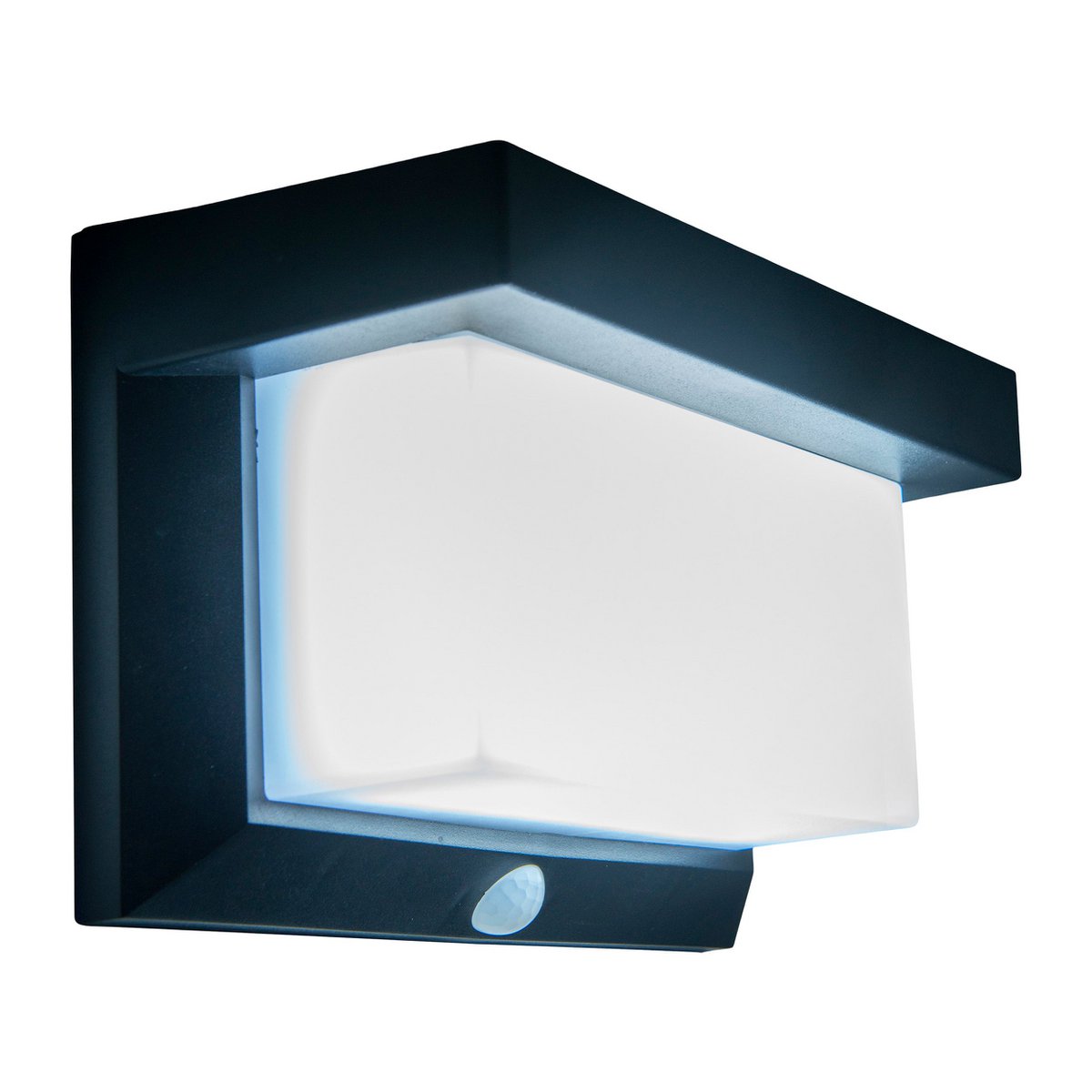 Lampada a bastone solare LED nera da esterno con sensore di movimento | Impermeabile IP44 | Ricaricabile tramite USB | Näve Leuchten