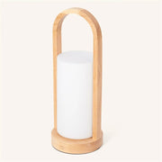 Evie lampada da tavolo in legno ricaricabile color marrone chiaro – dimmerabile, senza fili e design sostenibile, perfetta per ogni stanza