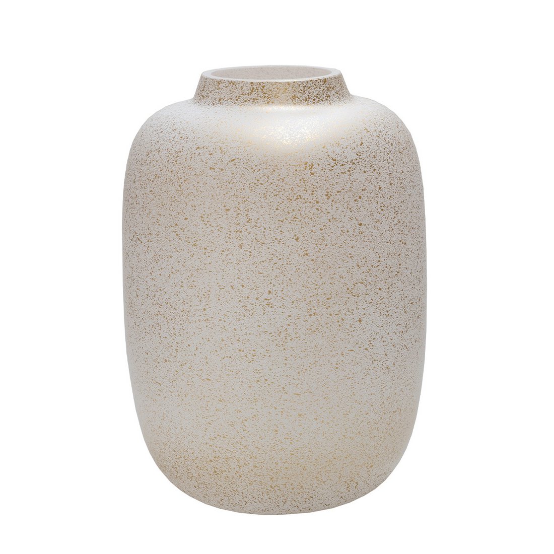 Artic Sparkle Gold vaas – Gouden glazen vaas met glinstereffect | Mondgeblazen design van Vase The World