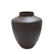Tugela Matte Earth vaas – Mondgeblazen bruine designvaas van glas | Ø24-28 x H29-36 cm – Tijdloos en uniek woonaccessoire