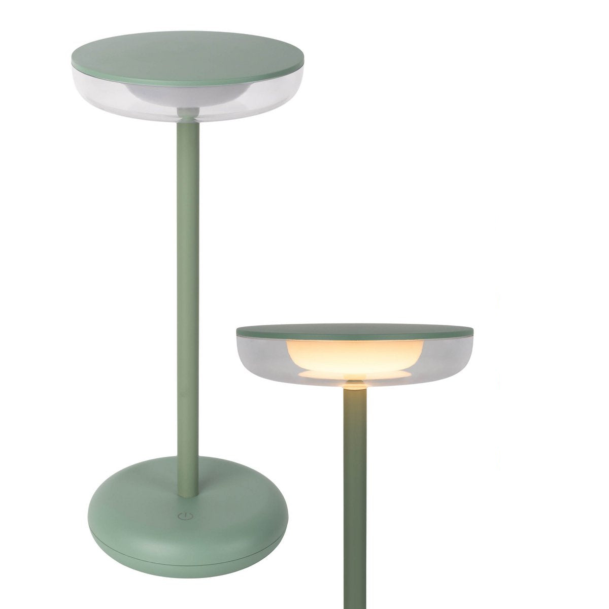 LED tafellamp PASI – Dimbare oplaadbare lamp met touch en geheugenfunctie – mintgroen – voor binnen & buiten – IP44 – 26 cm