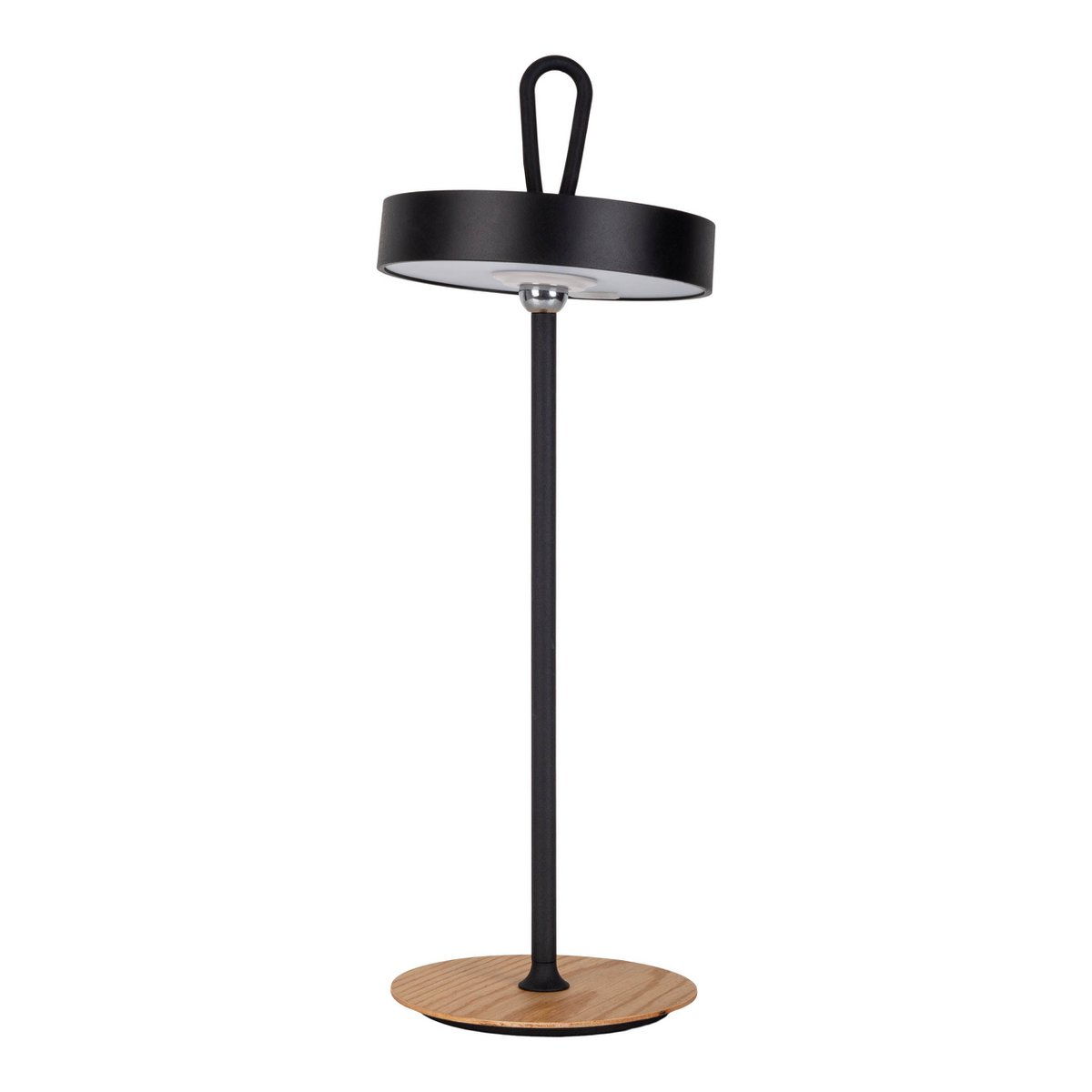 LED Tafellamp op Batterij voor Binnen & Buiten – Magnetisch, Dimbaar, Zwart, 36 cm Hoog, Oplaadbaar – Näve