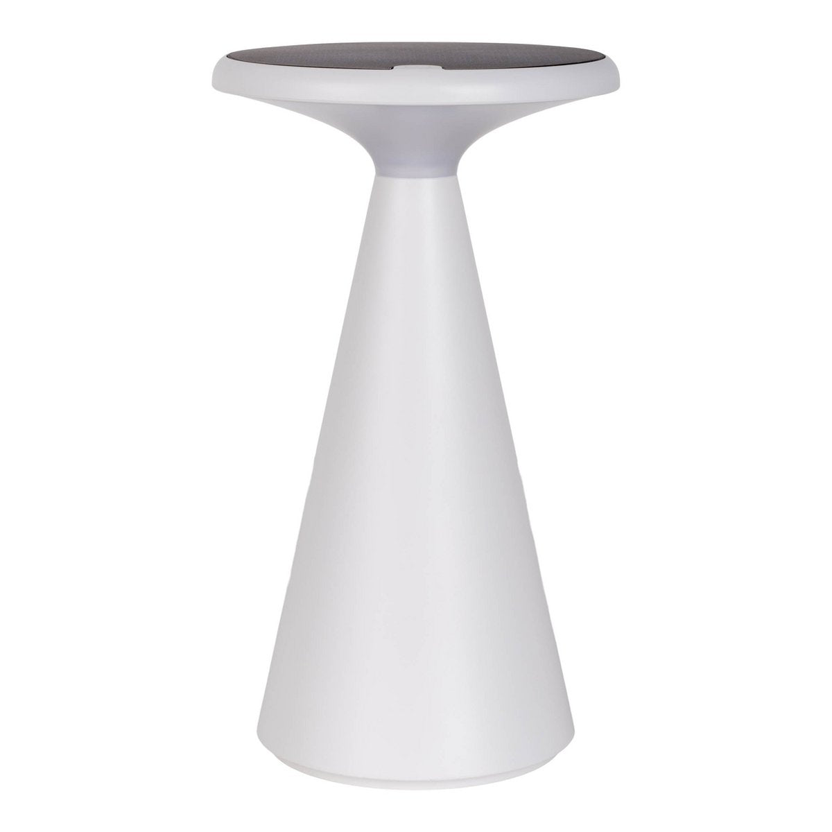 Lampada da tavolo con batteria solare "Palu" bianca 20 cm, lampada da tavolo LED dimmerabile per interno ed esterno, impermeabile IP44, illuminazione d'atmosfera con funzione memoria