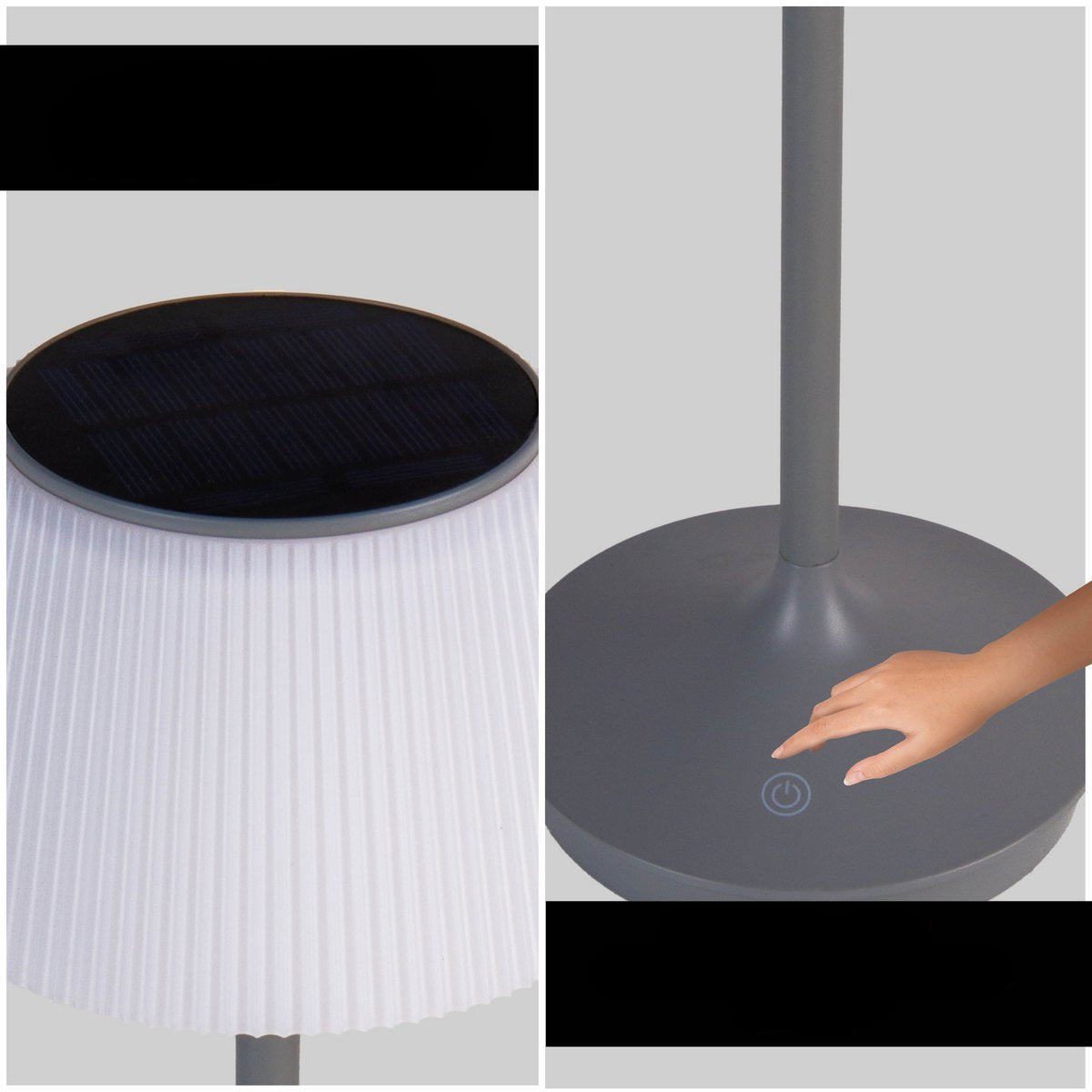 LED tafellamp Emmi – Dimbare buitenlamp op batterij – Modern design – IP44 – 6700K – voor balkon, tuin, woonkamer