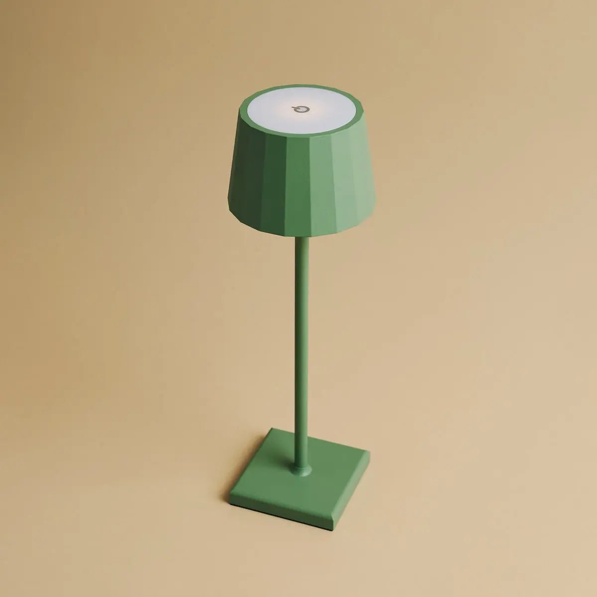 Wouter lampada da tavolo ricaricabile verde salvia | design dimmerabile wireless con 120 ore di autonomia della batteria e 3 modalità di luce – ideale per ogni ambiente