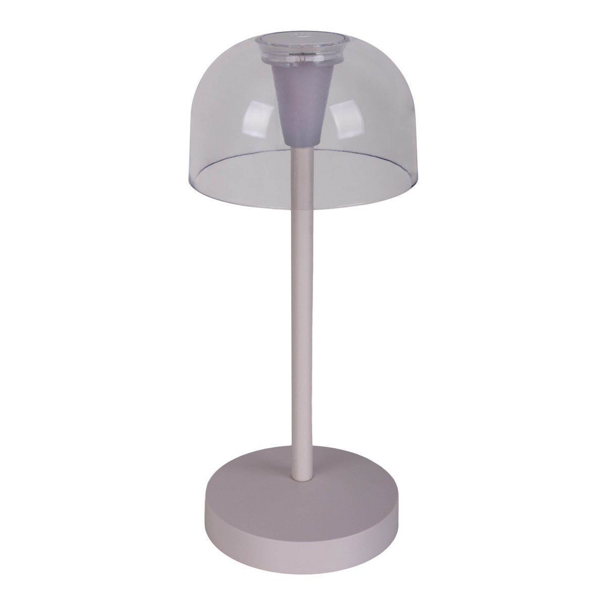 Set van 2 LED Tafellampen "Gomba" voor Buiten en Binnen – Dimbare, Duurzame Verlichting in Wit, 18,5 cm Hoog