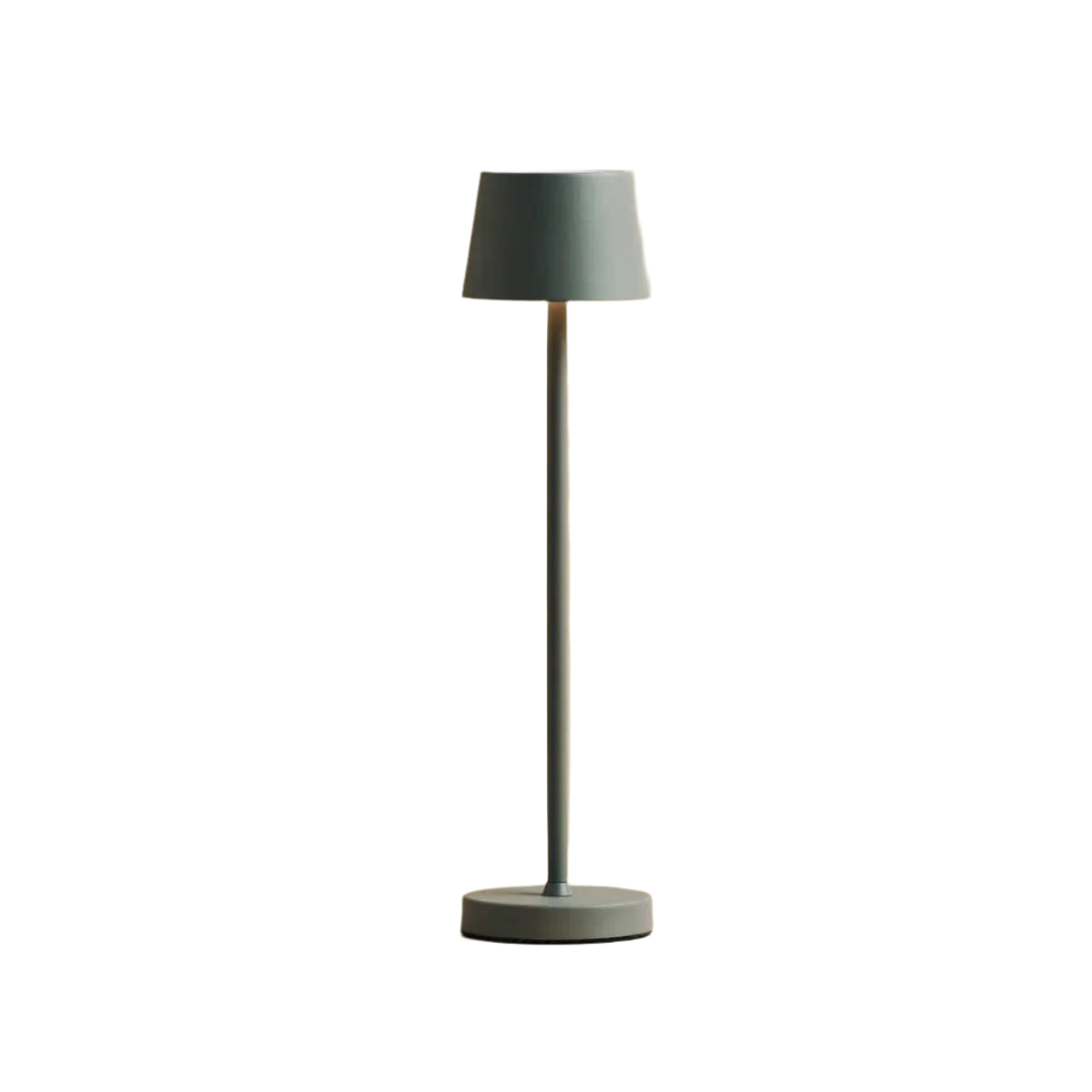 Set Combi Vondel Mini lampade da tavolo Mouse Grigio – 8 lampade LED wireless + 1 stazione di ricarica centrale QI | Ricaricabile e dimmerabile | Ø 8 cm x H 30 cm