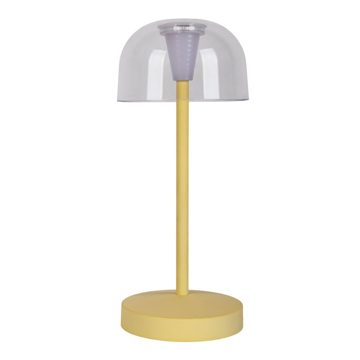 Set van 2 dimbare LED tafellampen op batterij geel – 18,5 cm hoog, waterbestendig IP54 – Näve “Gomba”