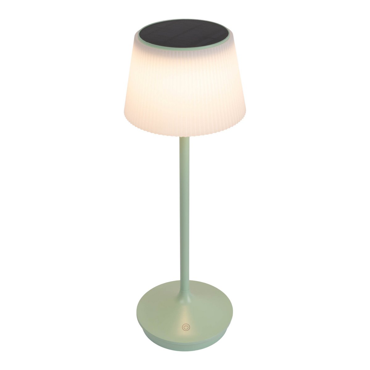 Dimbare solar tafellamp “Emmi” mintgroen | 38 cm hoog | Buitenlamp op batterij met CCT-lichtregeling en IP44 bescherming